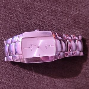 Guess Watch Square Steel Silver Guess Watch Rectangular Watch